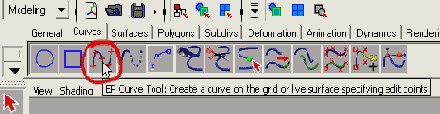     Curve Tool NURBS       