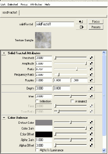  Attribute Editor (