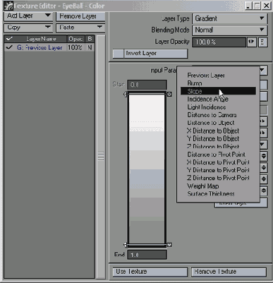   Input Parameter  Slope